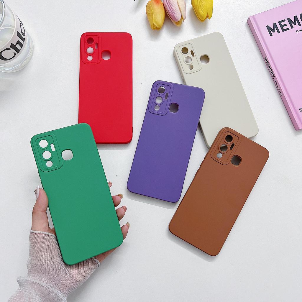 Infinix Hot 40 & Tecno Spark 10 Pro Solid Color Phone Case - African Model