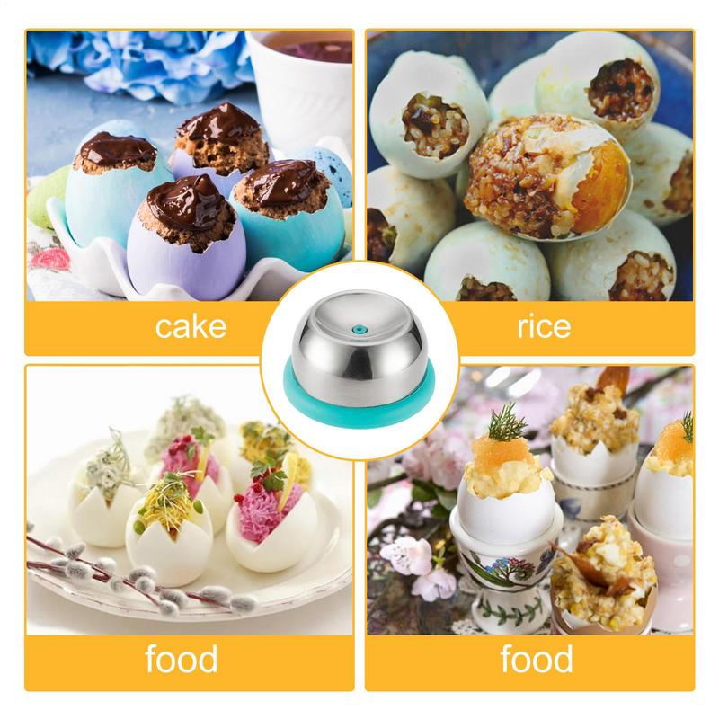 Eierstecher für gekochte Eier Lochstecher Edelstahl Eierpiekser Separator Eiertrenner für Heimküchen-Gadgets