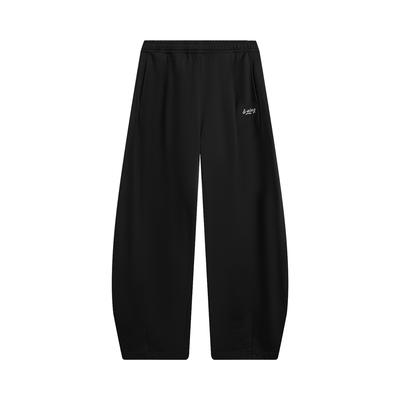 Li Ning Sports Lifestyle Series Letter Brand Logo Embroidered Sweatpants Women Bottoms AKLW288-2