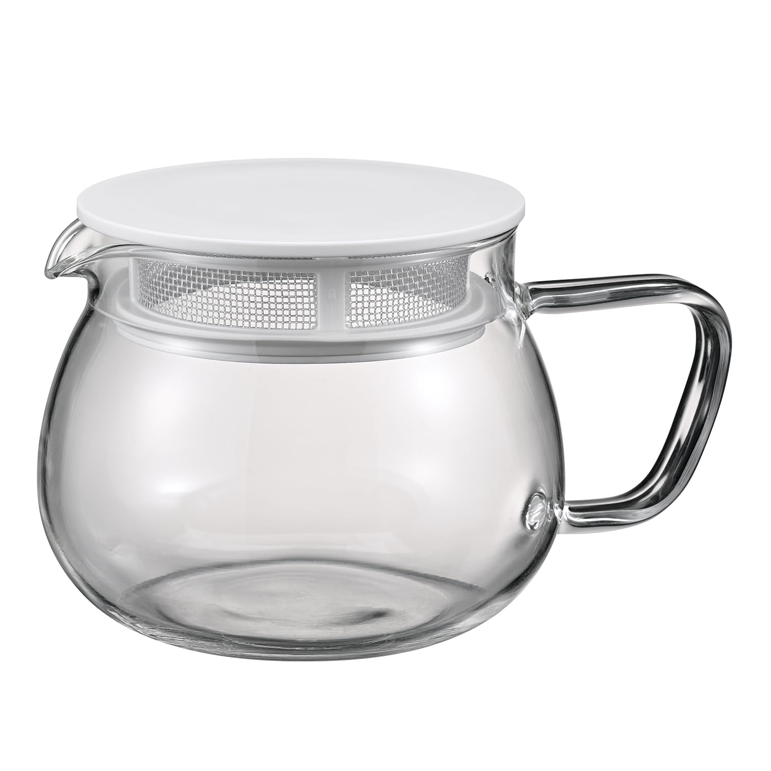 

HARIO Teapot 380mL round shape allows tea leaves to mesh lid microwave made in Chanomaru, capacity, heat-resistant glass, expand, filter, safe, white, белый