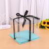 6-inch Transparent Square Single-Layer Cake Boxes (5-pack)