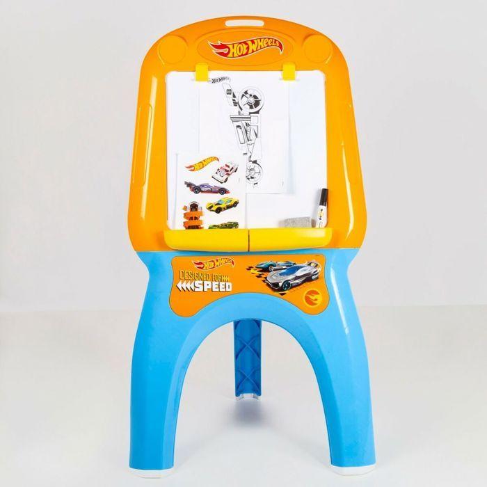 Ardoise double face - COLORBABY - JEU DE COLORIAGE - Orange - 13 accessoires - Léger et stable