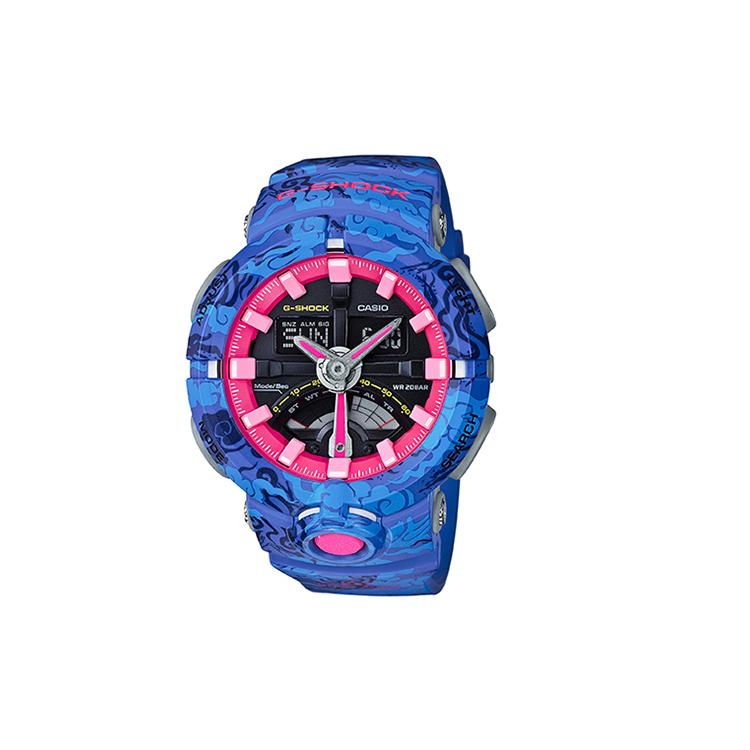 

CASIO Men Liquid Crystal/Analog Dual Display Series Black Watch GA-500CG-2A GA-500CG-2A Azure Dragon