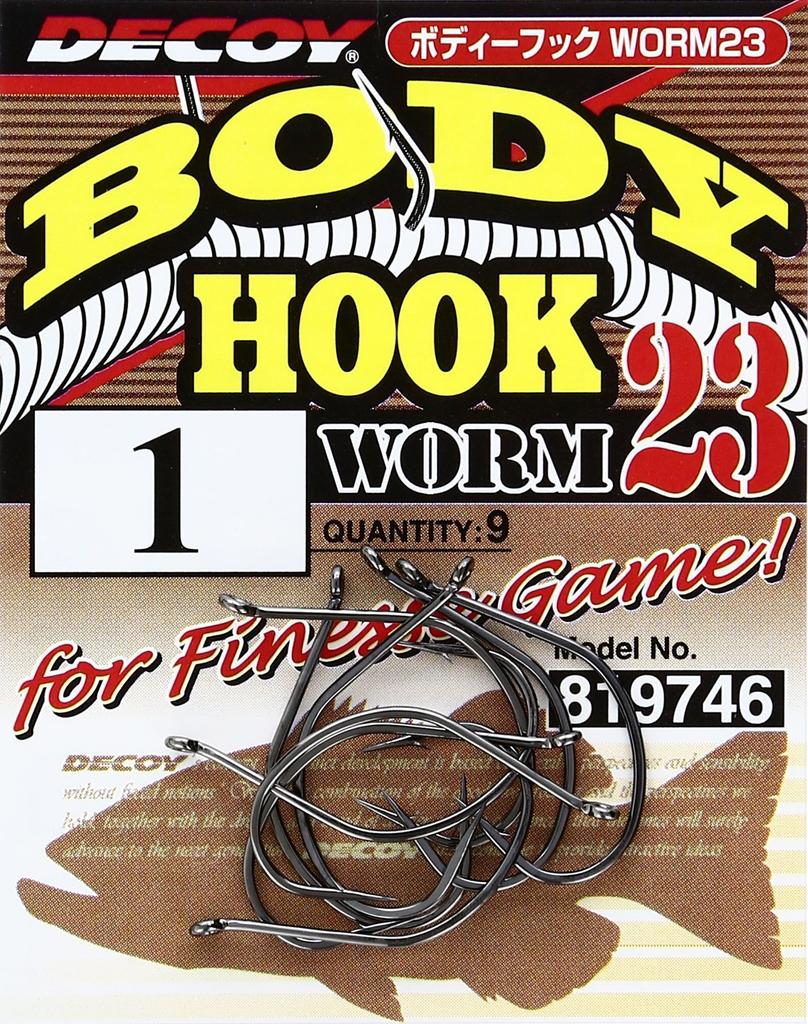 KATSUICHI Decoy Worm 23 Body Hook 1 Fishing Hook