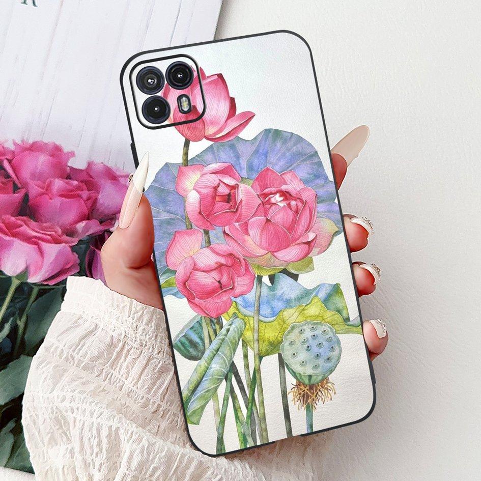 For Motorola Moto G50 Case XT2137-1 XT2137-2 Cover Cute Cat Flower Cartoon TPU Back Shell For Motorola Moto G50 5G XT2149-1 Capa