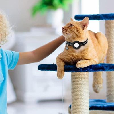 Anti-Verlust Haustier Katze Halsband Für Den Apple Airtag Schutz Tracker Anti-Verlust Positionierungs Halsband Wasserdicht Reflektierende Haustierhalsbänder