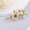Imitation Pearls Jasmine Flower Brooch Multi-Occasion Wear Collar Lapel Pin Lapel Pin Accessories
