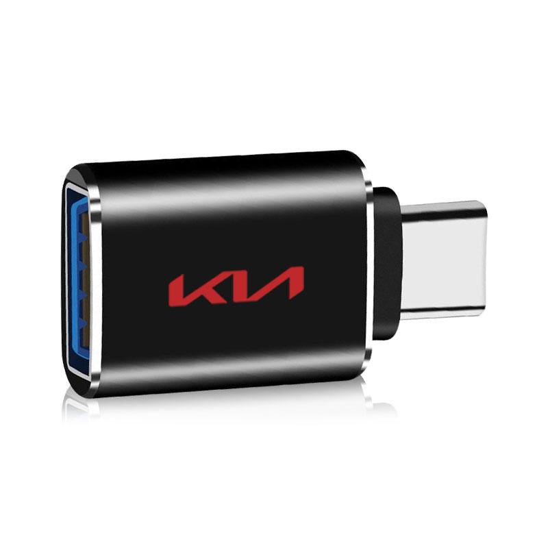 Câble Convertisseur Adaptateur de Charge USB Type C pour Voiture Accessoires de Voiture Pour KIA Sportage Ceed Rio 3 4 Picanto Sorento Optima Cerato Soul Amanti