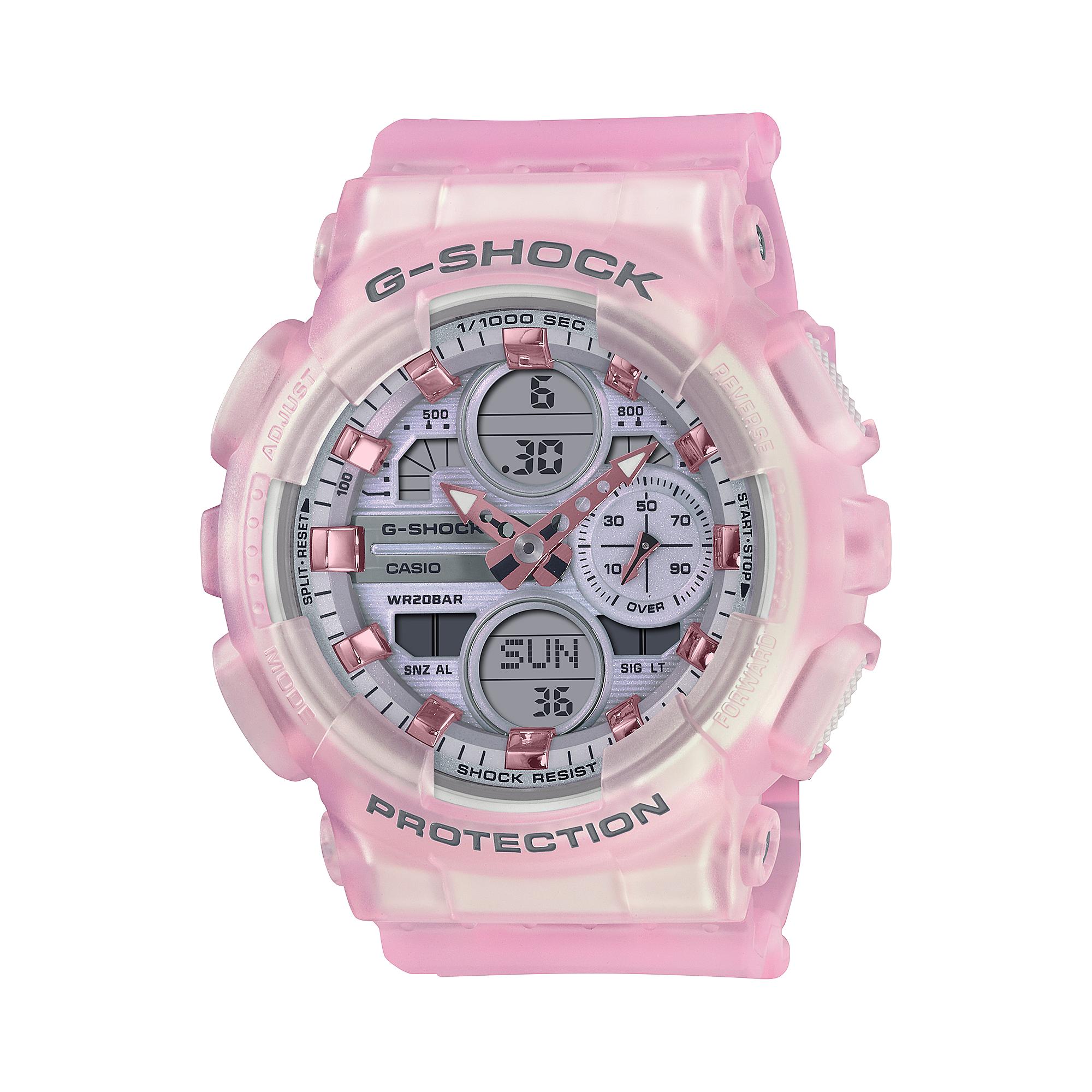 

Casio G-SHOCK Men s Resin 200M Water Resistant Digital Shock Resistant Quartz Watch GMA-S140NP-4APRF красный