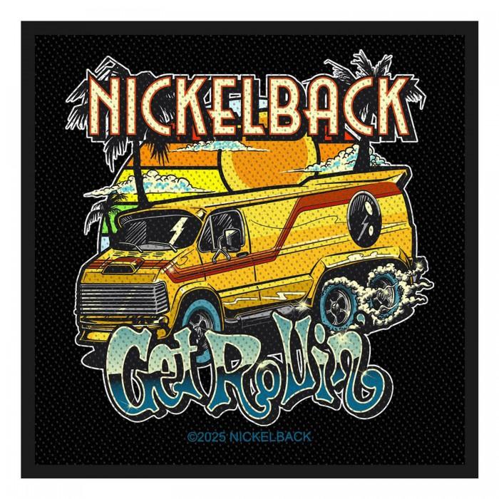 Nickelback Get RollinÂ´ Gewebter Standard-Aufnäher