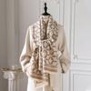  Brand Warm Cashmere Poncho Shawl Scarf Luxury Print Thick Pashmina Winter Blanket Wraps Bufanda Casual Hijab Stoles Echarpe