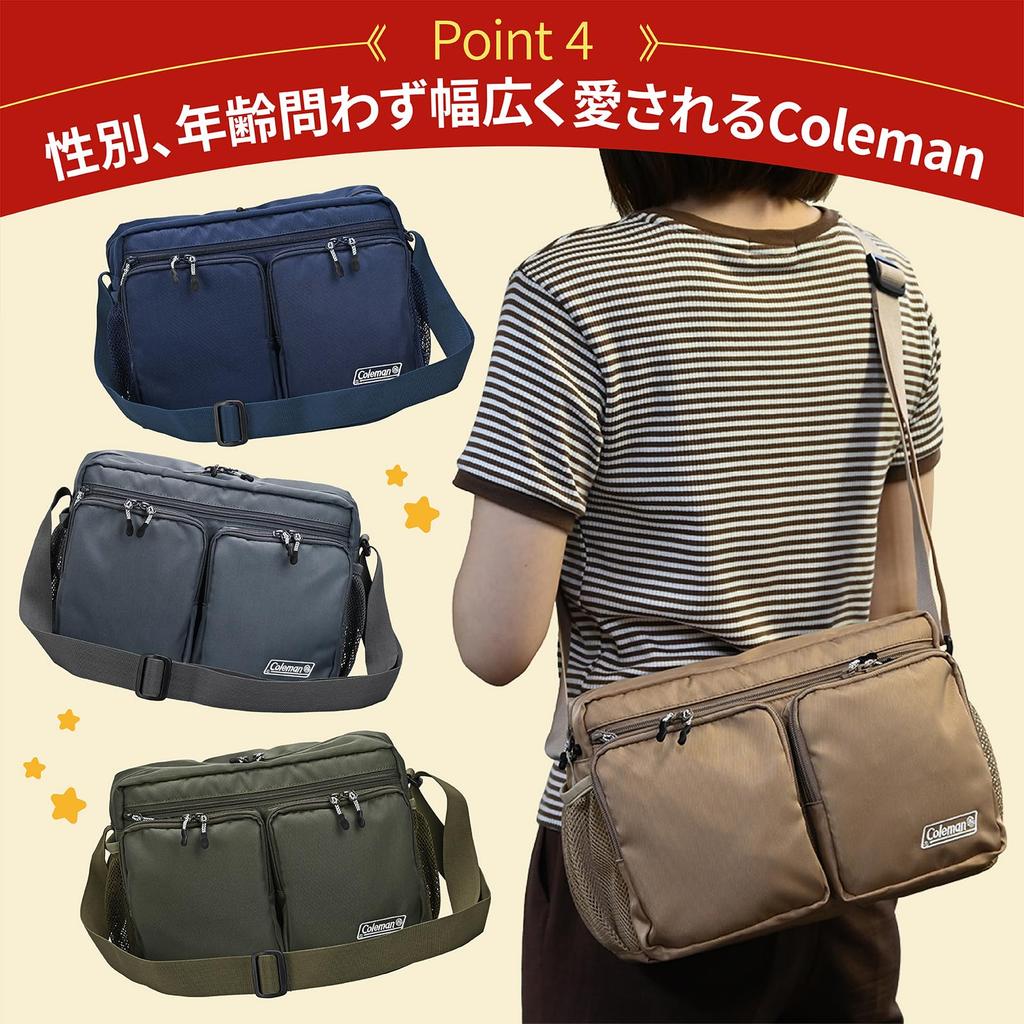 Etsumi Coleman Camera Shoulder Bag VCO-8784 Gray