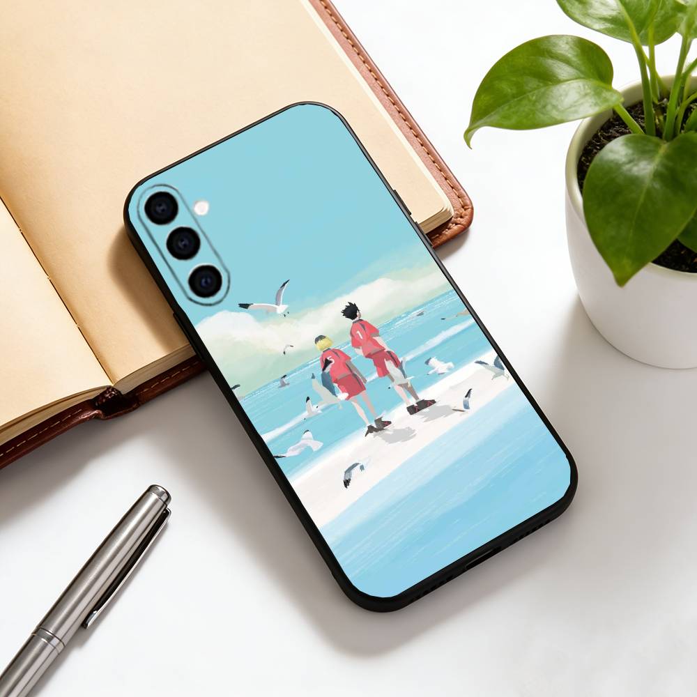 

Kitty Phone Case Black Silicone Soft For Samsung Galaxy A73,A72,A71,A70,A53,A52,A51 Samsung a32 5g