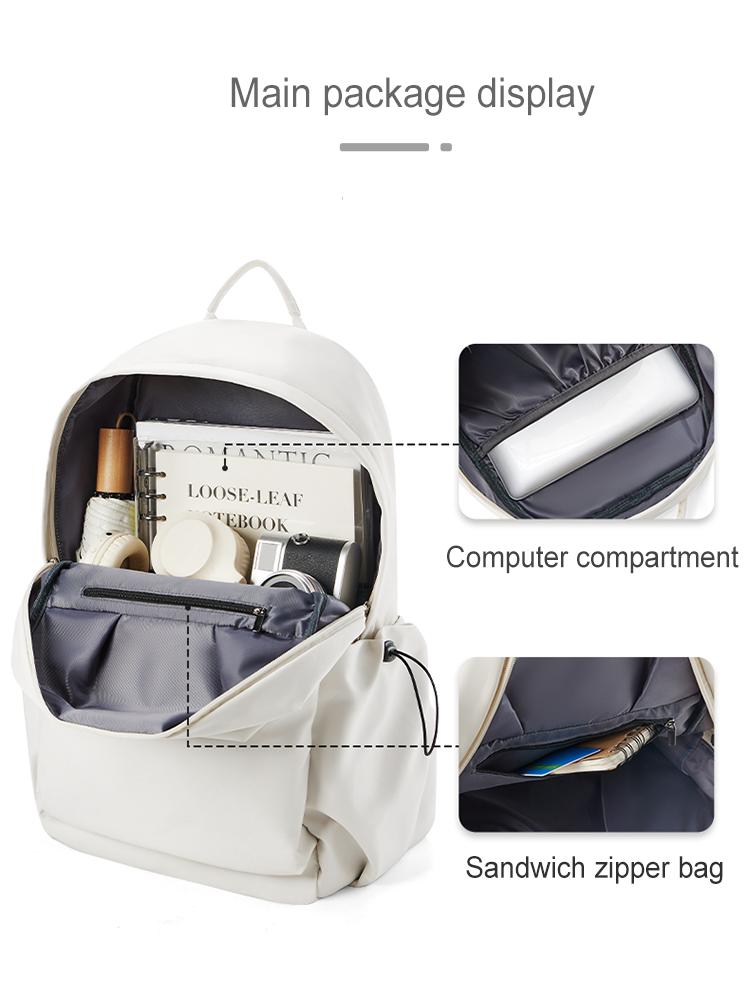 Large Capacity School Backpack for Women Casual Travel School Bags with Print, 14 Inch Laptop Backpack for Teenage Girls & Boys