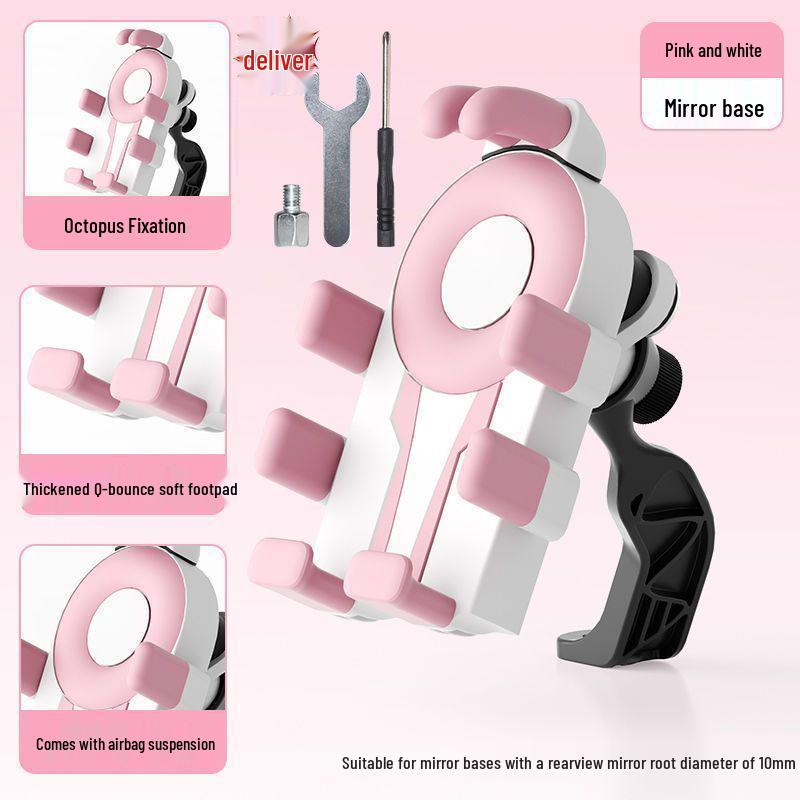 2025 Shockproof Anti-Shake Eight Claw Phone Holder for Electric Vehicles, Motorcycles, and Bicycles