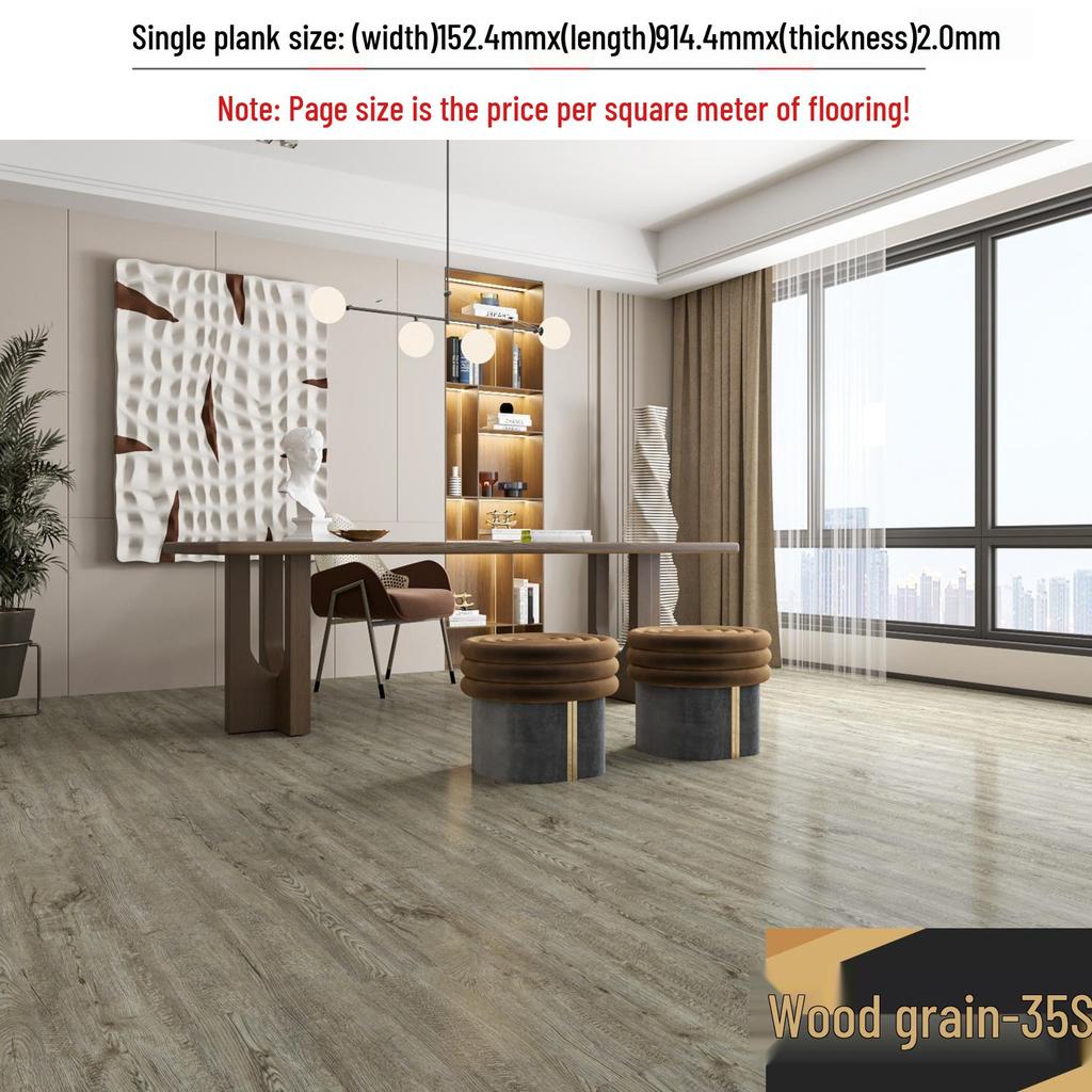 מדבקת רצפת אבן ויניל עמידה למים עם הדבקה עצמית: כיסוי PVC עבה ועמיד בפני שחיקה לחדרי שינה