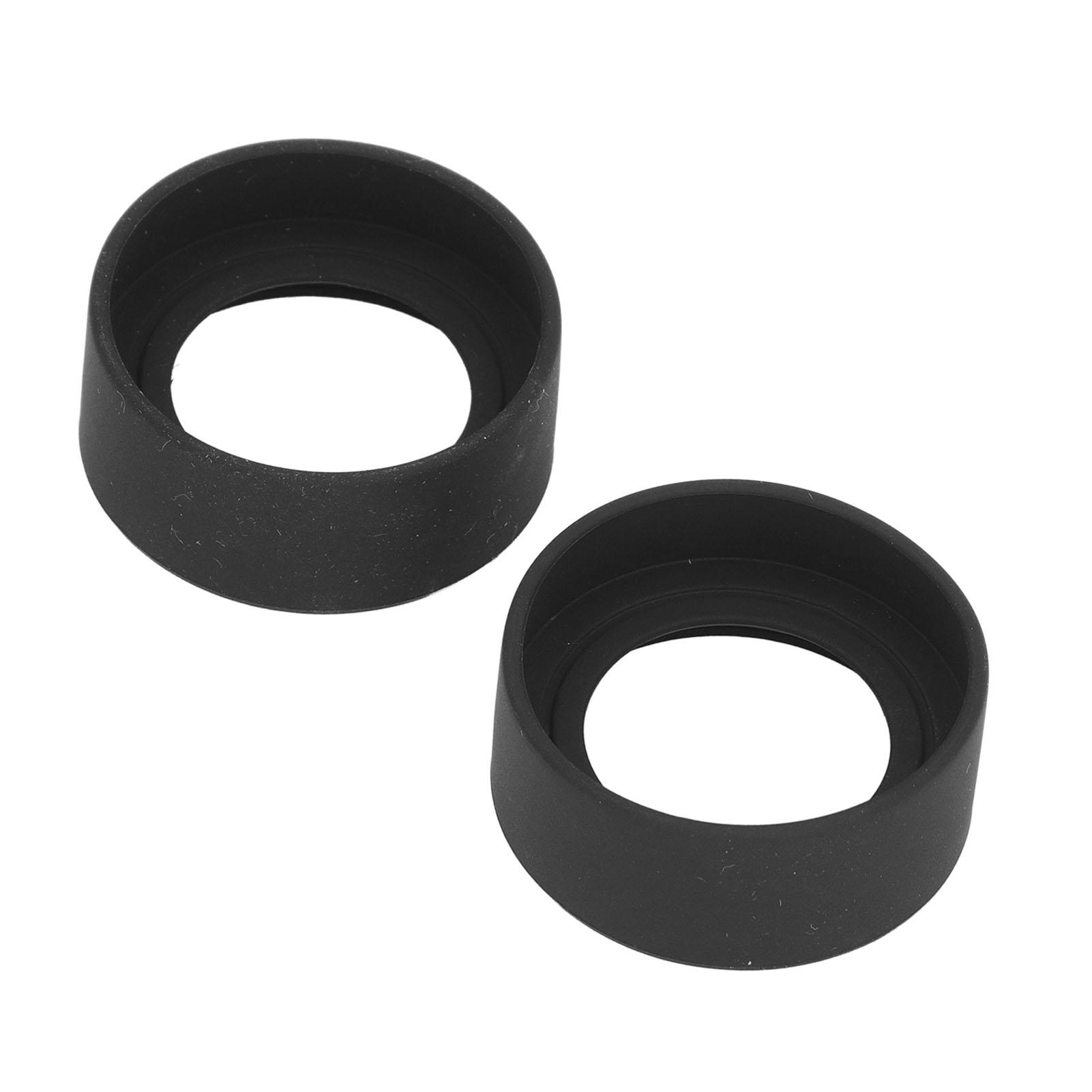 

2 Pcs Stereo Microscope Eyepiece Eyeshields Rubber Flat Angle Eyepiece Guard for 40‑42mm Interface