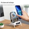 Fast Charging Transparent Wireless Speaker & Phone Holder with Magnetic Suction