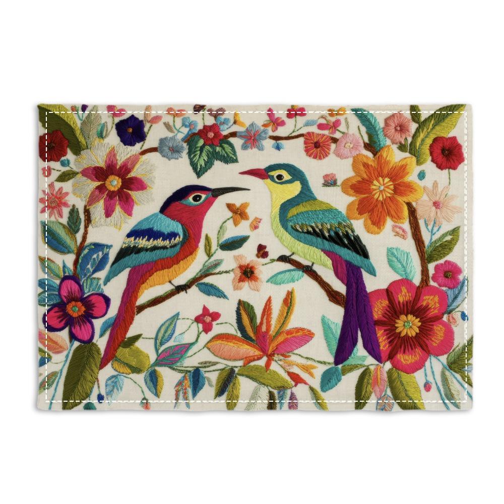 4/6/8 Stück Böhmische Geometrische Vintage Blumen Tischsets Retro Türkische Küche Kaffeetheken Tischmatten für Party Küche Esstisch
