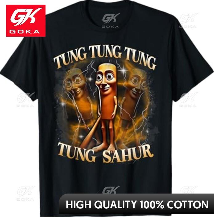 

Brainrot Humor Gen Z Fun Cartoon Casual Top for Casual Outing S