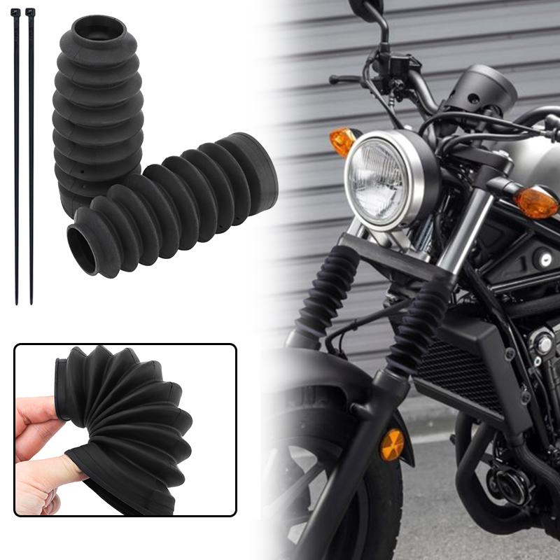 2x Motorrad Zubehör Gabelmanschetten Staubschutz Stoßdämpfende Gummi-Gamaschen Stiefel Für Honda Rebel CMX 300 500 2017-2026