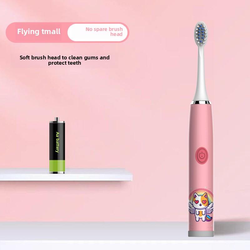 Children's Electric Toothbrush Cartoon Soft Hair IP7 Waterproof Sonic Automatic Ten Thousand Hair Brush U-shaped Toothbrush