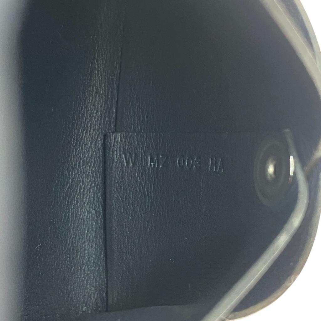 Used HERMESCoin Case Navy System Box Scarf Women