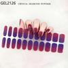 Custom Logo Semi Cured Gel Nail Sticker Waterproof Full Cover Gel Nail Wraps