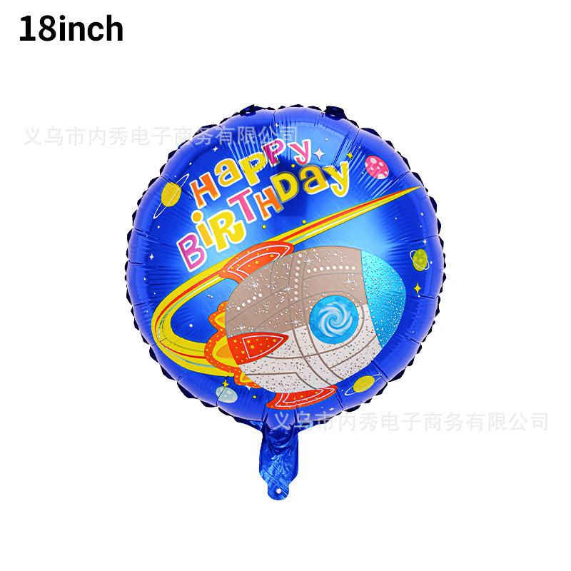 

Воздушный шар космонавта Ракета космонавта Моделирование Тема Вселенной Украшение для вечеринки по случаю дня рождения Алюминиевая пленка Летающая тарелка purple rocket ball