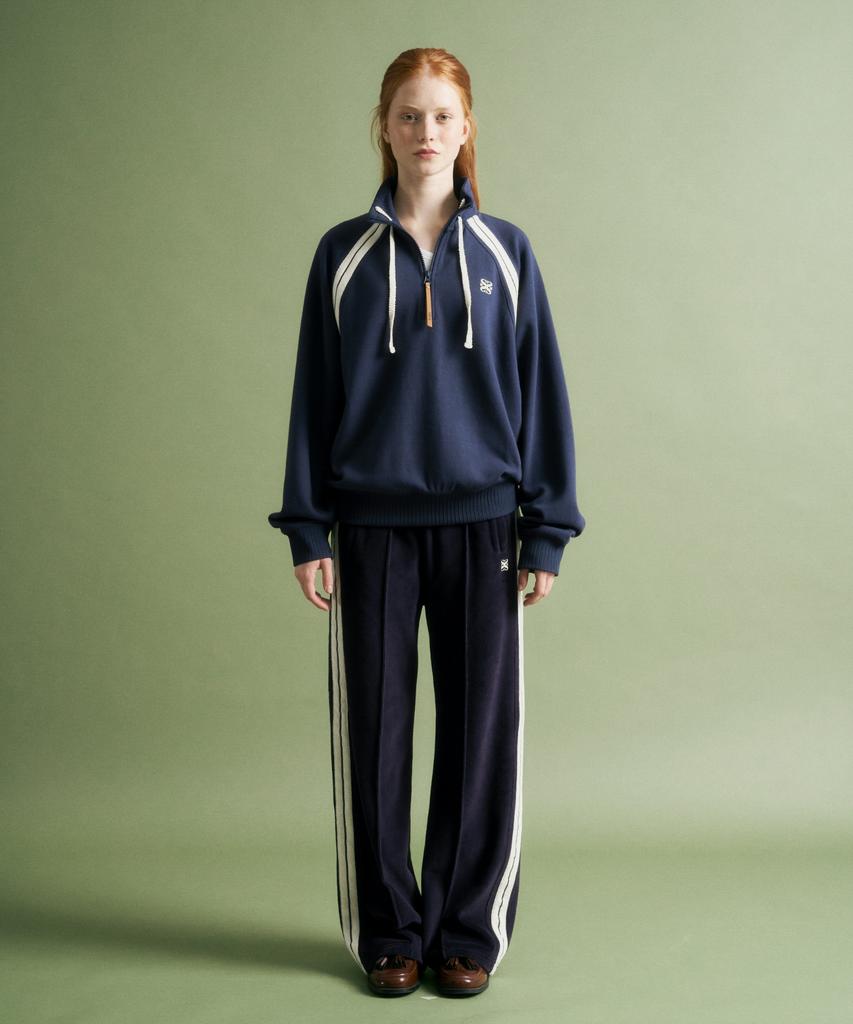 Seteo (W) Roton Velour Track Pants Navy