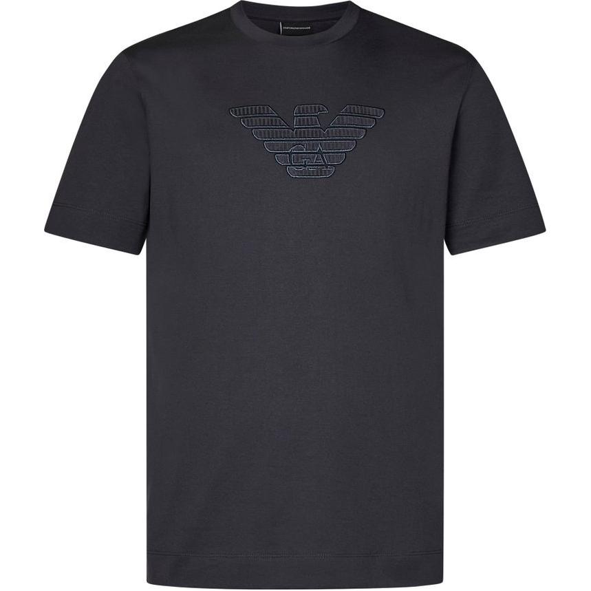 Emporio Armani Solid Logo Crew Neck Short Sleeve T-Shirt Men tops Gray 6D1T98-1JOCZ-0857 S 13590₽