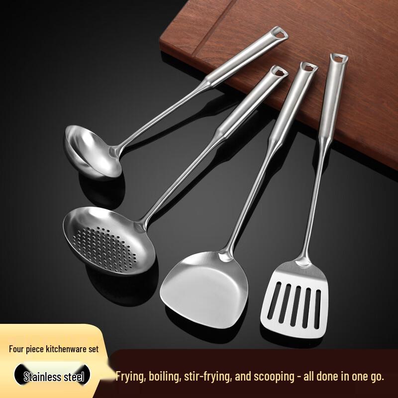 Zhishi 304 Stainless Steel Spatula & Ladle Set