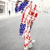 Men Dark Blue Patriotic Popsicle Print Long Sleeve Sweatshirt And Drawstring Jogger Pants Two Piece Outfit