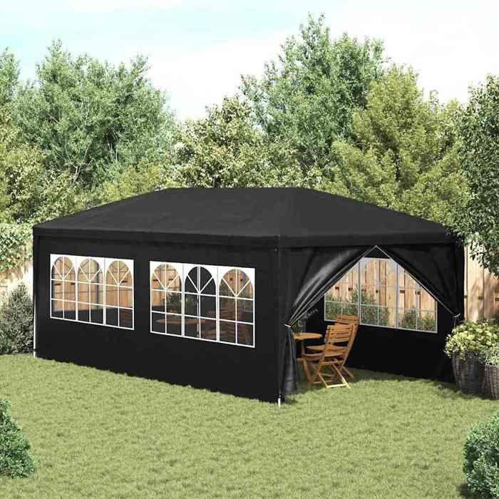 VidaXL Tente Réception 3x6 m Anthracite Jardin Terrasse Patio Pavillon Tonelle 45102