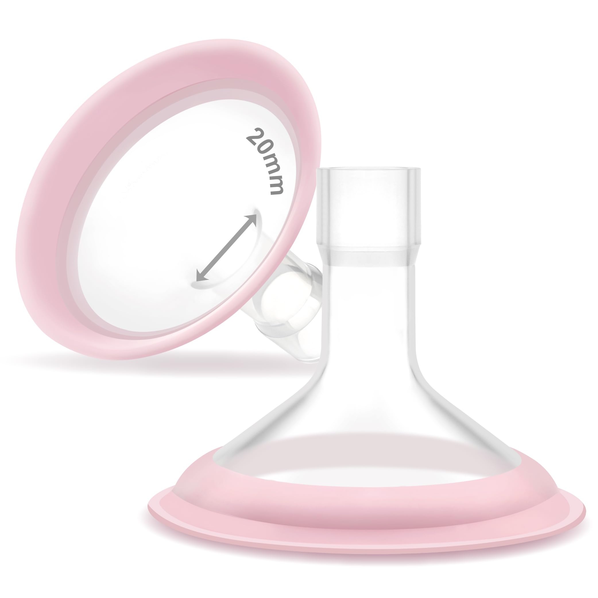 

Maymom Breast Pump Nipples, Set of 2, Replacement Parts for Medela and Pigeon Breast Pumps (20mm Pano)