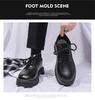 Herren Wasserdichte Schwarze Leder Koch- & Skateschuhe - Atmungsaktiv Koreanischer Stil