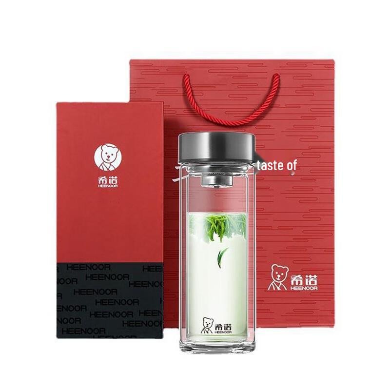 Double-Wall Borosilicate Glass Tea Infuser Tumbler