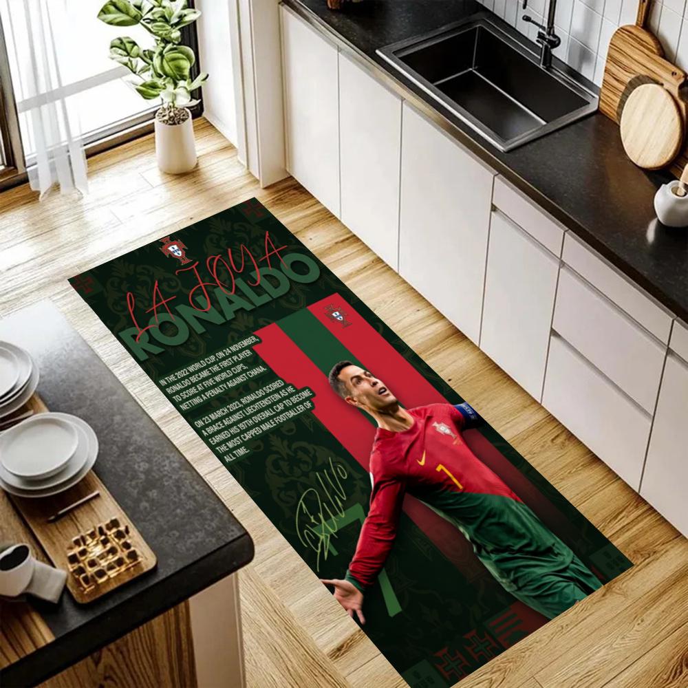 Cristiano Ronaldo Kitchen Carpet Nonslip Floor Mat Ideal For Indoor And Outdoor Entryway Door Mat Laundry Room Bathroom Foot Mat