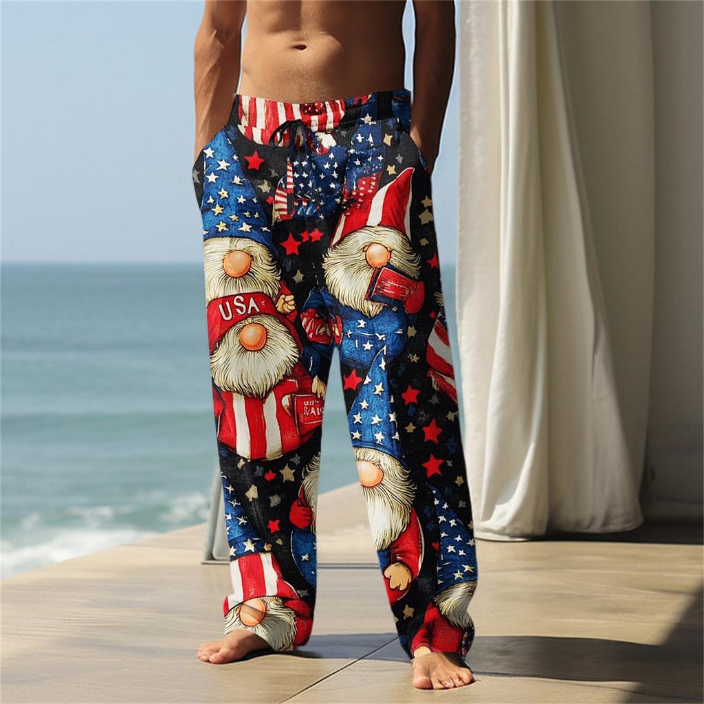 Independence Day Men's Printed Casual Pants