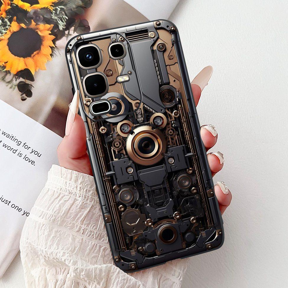 Per Infinix Note 50s X6870 Cover Posteriore Per Infinix Note 50s 5G Custodia Silicone Moda Lusso Fiori Gatto Carino Dipinto Divertente Paraurti