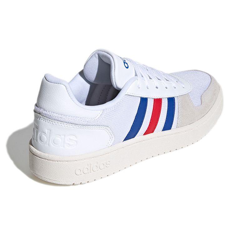 Adidas Hoops 2.0 White Blue Red Men Sneakers Cloud-White Collegiate-Royal Scarlet FW8250