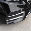 Chrome Front Corner Mesh Grill Molding Side Air Vent Fog Lights Exterior Cover Trims for Mercedes-Benz New E-Class W213 E300 Sedan Sport 2017 2018