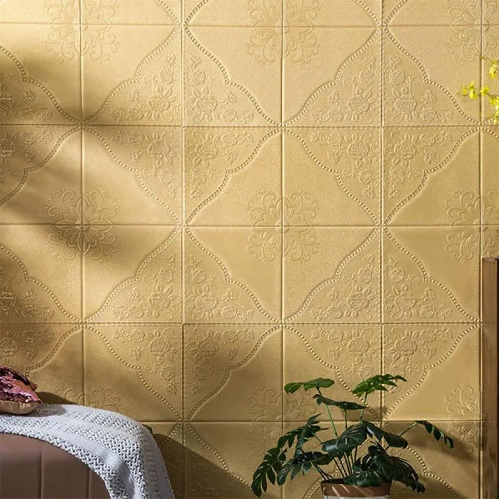 1-10 pièces 70cm*70cm Papier Moderne Plafond Décoratif Imperméable Résistant à l'humidité Anti-moisissure Mur Auto-adhésif 3D Fond Chambre