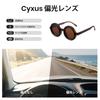 [Cyxus] Adjustable Sunglasses, Polarized Lenses, Round Variable ND Filter, 9-Level Adjustment, UV Protection, Stylish, P1323 (Dark Brown)