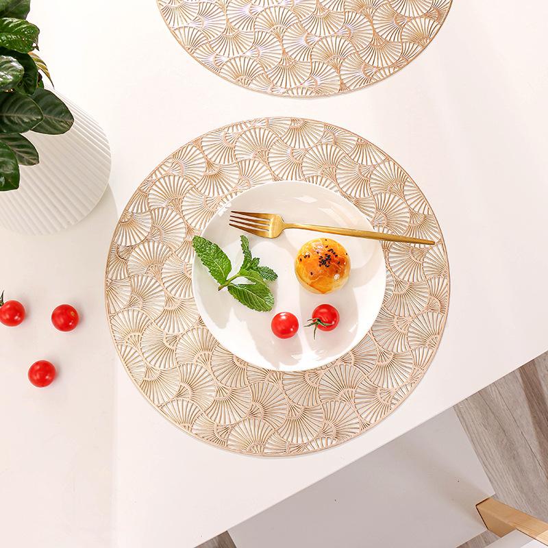 PVC Rectangle Placemat Table Coffee Coaster Heat-insulate Hollowed-out PVC Rectangle Placemat Table Coffee Coaster Heat-insulate Hollowed-out