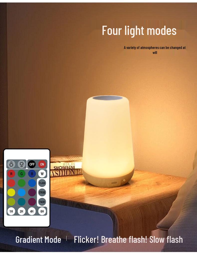 Rechargeable RGB LED Desk Lamp: Creative Night Light for Home, Study, Bedroom or Bedside
