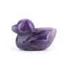 1Pc Natural Stone Hand Carved Mini Duck Figurine 17-20×25-28mm Polished Crystal Little Duck Statue Reiki Healing Mini Desk Terrarium Decor Craft Gift