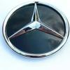 For Mercedes-Benz W164 ML-class Before 2013 185mm 3D ABS Logo The Front Grille Star Logo Badge Mirror Bottom