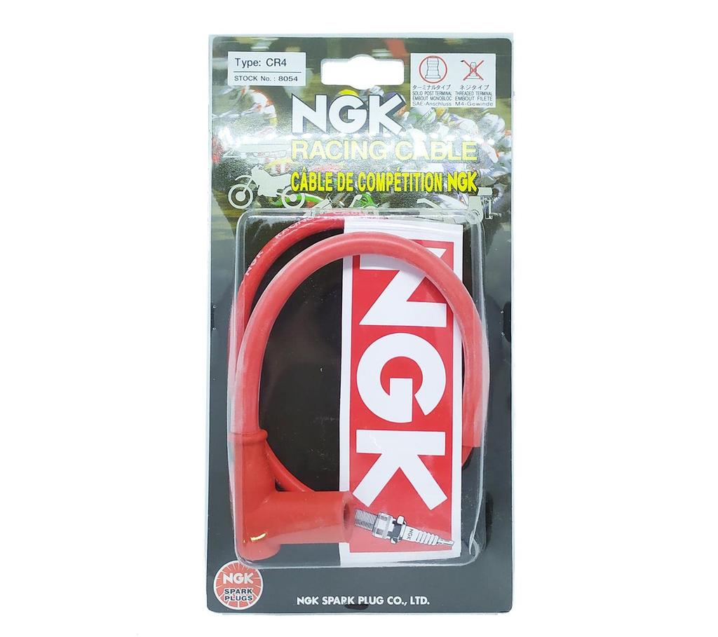 NGK CR4 Racing Cable [8054] L Type / 50cm / Integrated Type