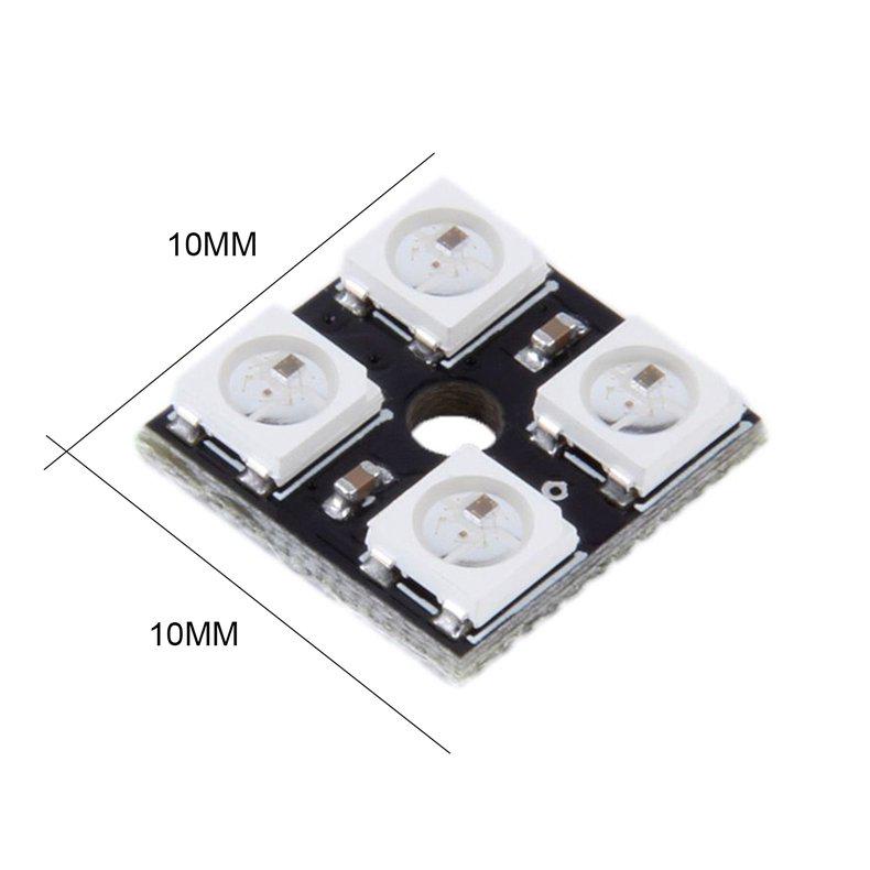 WS2812B 2x2 4-Bit Full Color 5050 RGB LED Lamp Panel Light For Arduino MF WS2812B 2x2 4-Bit Full Color 5050 RGB LED Lamp Panel Light For Arduino MF